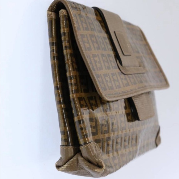 Fendi Zucchino Clutch Bag Fall Vintage Classic Timeless - Picture 3 of 13